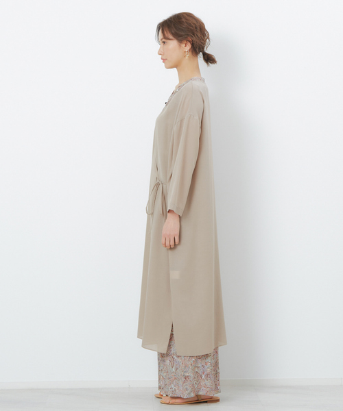 FONCE(フォンセ)の「キュプラカシュクールガウン★(トレンチコート・レディース・ベージュ/ブラウン・フリー)」の6枚目の写真