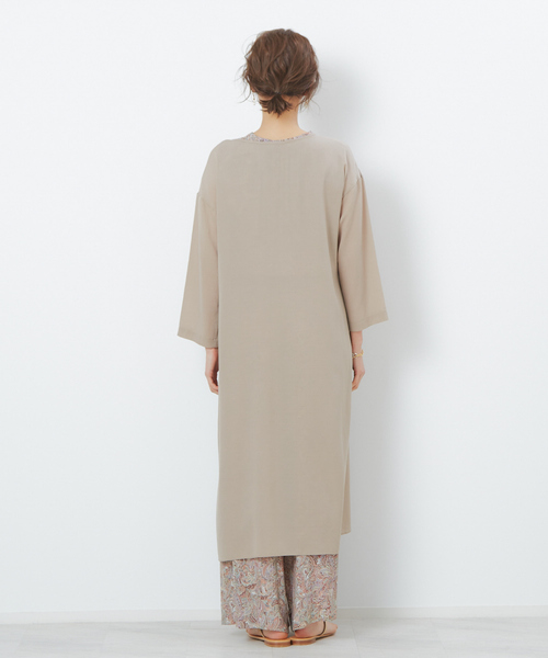 FONCE(フォンセ)の「キュプラカシュクールガウン★(トレンチコート・レディース・ベージュ/ブラウン・フリー)」の3枚目の写真