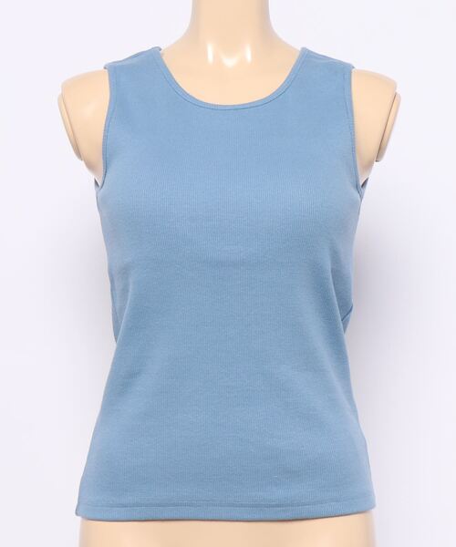 SPINNS（スピンズ）の「カラータンクトップ（タンクトップ・レディース・グリーン/アイボリー/オレンジ/ブルー/ブラック・ONESIZE）」の19枚目の写真