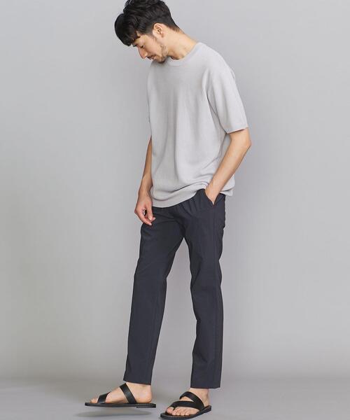 BEAUTY&YOUTH UNITED ARROWS（ビューティーアンドユースユナイテッドアローズ）の「BY ガスコットン ダイアゴナル ニットT（ニット/セーター・メンズ・ライトグレー/ブラック/ベージュ・SMALL/MEDIUM/LARGE/X-LARGE）」の9枚目の写真