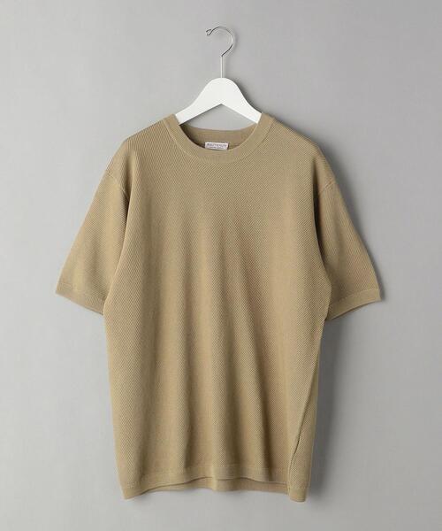 BEAUTY&YOUTH UNITED ARROWS（ビューティーアンドユースユナイテッドアローズ）の「BY ガスコットン ダイアゴナル ニットT（ニット/セーター・メンズ・ライトグレー/ブラック/ベージュ・SMALL/MEDIUM/LARGE/X-LARGE）」の13枚目の写真
