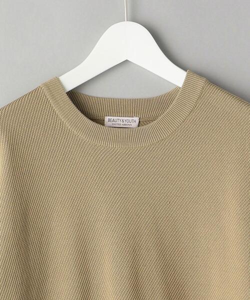 BEAUTY&YOUTH UNITED ARROWS（ビューティーアンドユースユナイテッドアローズ）の「BY ガスコットン ダイアゴナル ニットT（ニット/セーター・メンズ・ライトグレー/ブラック/ベージュ・SMALL/MEDIUM/LARGE/X-LARGE）」の15枚目の写真