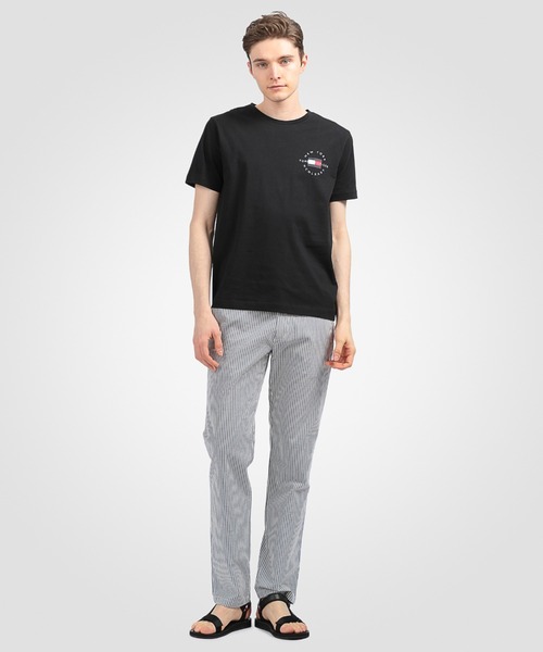 TOMMY HILFIGER（トミーヒルフィガー）の「サークルロゴＴシャツ（Tシャツ/カットソー・メンズ・ブラック/ホワイト・LARGE/MEDIUM/SMALL/X-LARGE）」の4枚目の写真