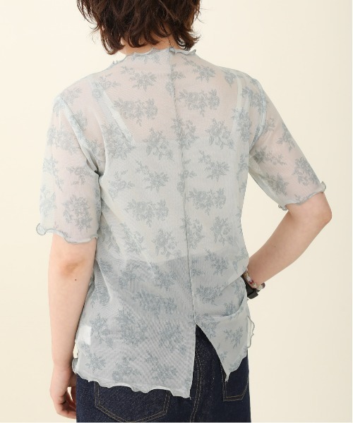 sakishimatokyo（サキシマトーキョー）の「「レトロボタニカル柄ボトルネックT&キャミSET」（Tシャツ/カットソー・レディース・ブラック/ベージュ/グレー/オフホワイト/グリーン・FREE）」の5枚目の写真