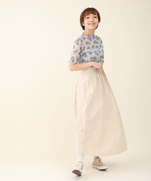 sakishimatokyo（サキシマトーキョー）の「「レトロボタニカル柄ボトルネックT&キャミSET」（Tシャツ/カットソー・レディース・ブラック/ベージュ/グレー/オフホワイト/グリーン・FREE）」の13枚目の写真