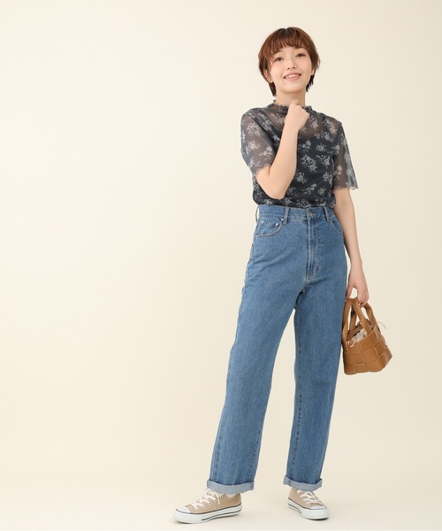 sakishimatokyo（サキシマトーキョー）の「「レトロボタニカル柄ボトルネックT&キャミSET」（Tシャツ/カットソー・レディース・ブラック/ベージュ/グレー/オフホワイト/グリーン・FREE）」の18枚目の写真