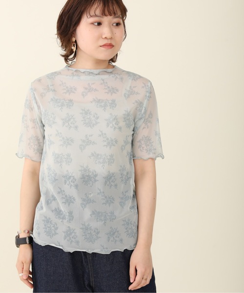 sakishimatokyo（サキシマトーキョー）の「「レトロボタニカル柄ボトルネックT&キャミSET」（Tシャツ/カットソー・レディース・ブラック/ベージュ/グレー/オフホワイト/グリーン・FREE）」の20枚目の写真