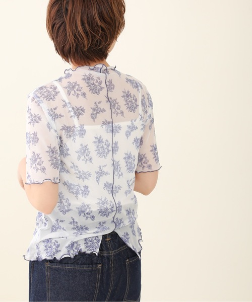 sakishimatokyo（サキシマトーキョー）の「「レトロボタニカル柄ボトルネックT&キャミSET」（Tシャツ/カットソー・レディース・ブラック/ベージュ/グレー/オフホワイト/グリーン・FREE）」の8枚目の写真