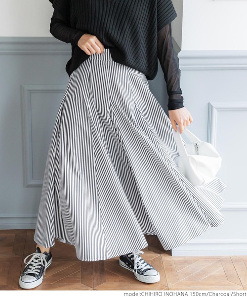 coca（coca）（コカ）の「＼新色登場／ストライプマチフレアースカート