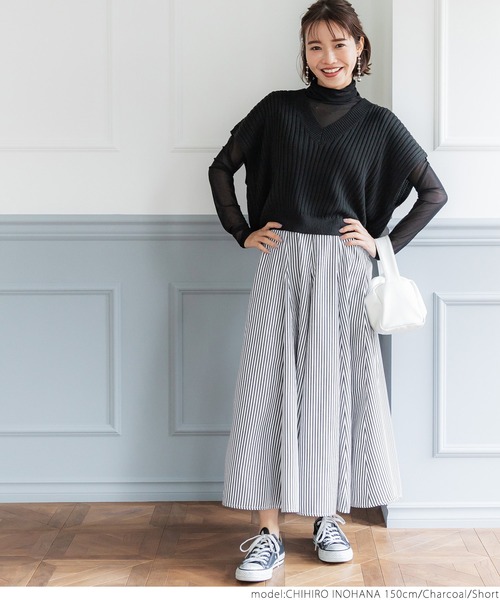 coca（coca）（コカ）の「＼新色登場／ストライプマチフレアースカート