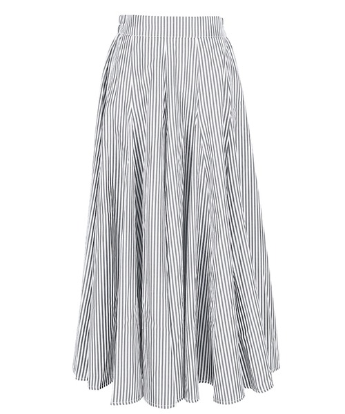 coca（coca）（コカ）の「＼新色登場／ストライプマチフレアースカート（スカート・レディース・ストライプ/チャコールグレー/グリーン/ライトグリーン・ONE SIZE/SHORT/LONG）」の16枚目の写真