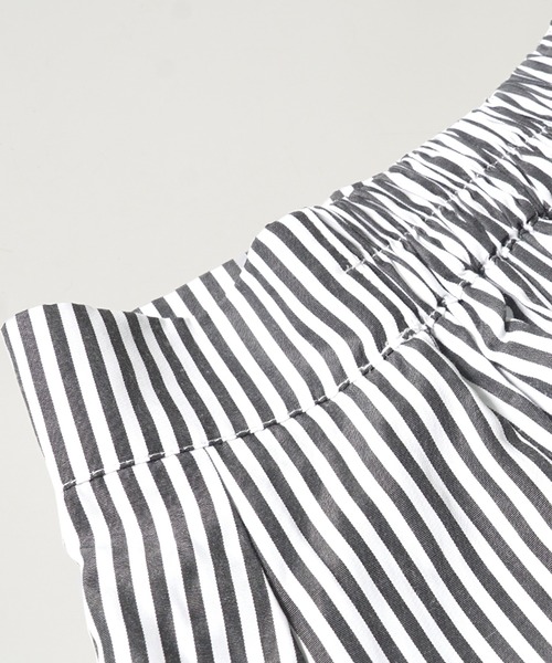 coca（coca）（コカ）の「＼新色登場／ストライプマチフレアースカート（スカート・レディース・ストライプ/チャコールグレー/グリーン/ライトグリーン・ONE SIZE/SHORT/LONG）」の17枚目の写真