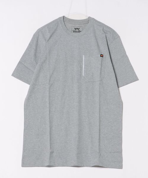 PARKS TOKYO SELECT（パークストウキョウセレクト）の「【WALLS】リラックスフィットポケットTシャツ（UN）（Tシャツ/カットソー・メンズ・レッド/ネイビー/サックスブルー/イエロー/グレー/オレンジ/チャコール/ブラウン系その他・X-LARGE/LARGE/MEDIUM）」の2枚目の写真