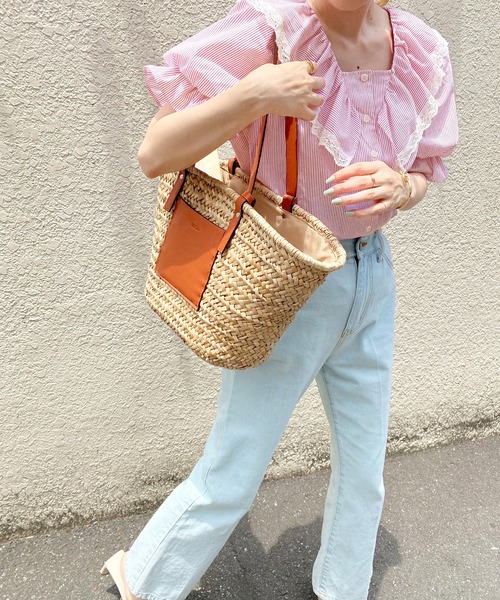 one after another NICE CLAUP（ワンアフターアナザーナイスクラップ）の「ビックカラーフリルブラウス（シャツ/ブラウス・レディース・ブラック/オフホワイト/ホワイト系その他/ブラック系その他/レッド系その他・FREE）」の8枚目の写真