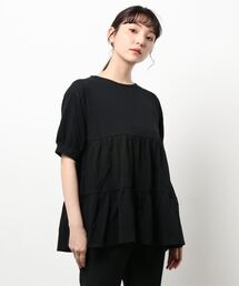 ehka sopo | ティアードチュニックプルオーバー(Tシャツ/カットソー)