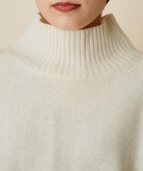 MADEMOISELLE ROPE'（マドモアゼル ロペ）の「【追加】<カシミヤ混>タートルネックコクーンニットプルオーバー（ニット/セーター・レディース・ホワイト/ダークブラウン/ブルー系その他6/レッド・38）」の13枚目の写真