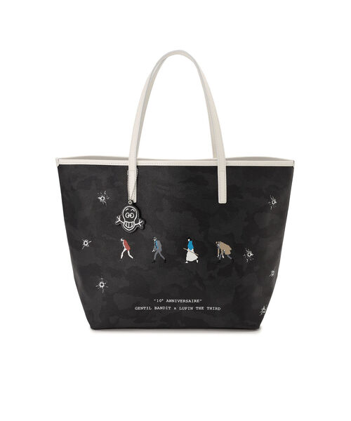 GENTIL BANDIT（ジャンティバンティ）の「GENTIL BANDIT 10周年限定トートバッグ MM/ルパン三世コラボ（トートバッグ・メンズ・チャコールグレー/ブラック・FREE）」の2枚目の写真
