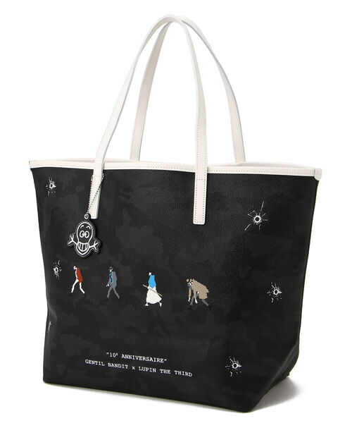 GENTIL BANDIT（ジャンティバンティ）の「GENTIL BANDIT 10周年限定トートバッグ MM/ルパン三世コラボ（トートバッグ・メンズ・チャコールグレー/ブラック・FREE）」の15枚目の写真