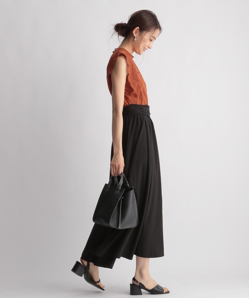 Andemiu（アンデミュウ）の「レースキリカエノースリブラウス956179（シャツ/ブラウス・レディース・オフホワイト/ブラック/オレンジ・FREE）」の11枚目の写真