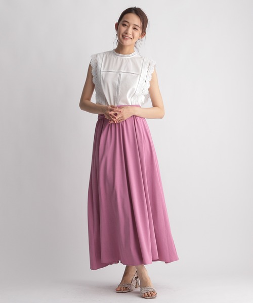 Andemiu（アンデミュウ）の「レースキリカエノースリブラウス956179（シャツ/ブラウス・レディース・オフホワイト/ブラック/オレンジ・FREE）」の14枚目の写真