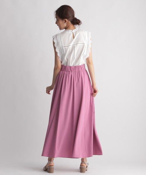 Andemiu（アンデミュウ）の「レースキリカエノースリブラウス956179（シャツ/ブラウス・レディース・オフホワイト/ブラック/オレンジ・FREE）」の15枚目の写真