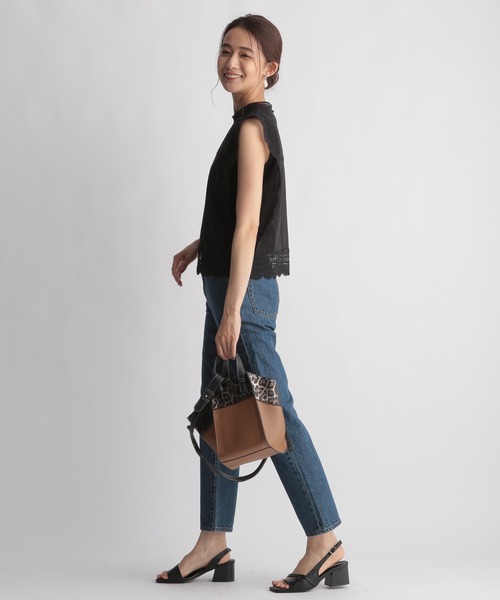 Andemiu（アンデミュウ）の「レースキリカエノースリブラウス956179（シャツ/ブラウス・レディース・オフホワイト/ブラック/オレンジ・FREE）」の18枚目の写真