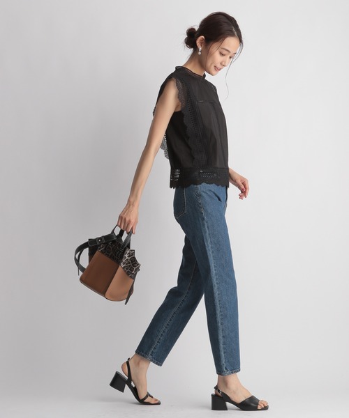 Andemiu（アンデミュウ）の「レースキリカエノースリブラウス956179（シャツ/ブラウス・レディース・オフホワイト/ブラック/オレンジ・FREE）」の20枚目の写真