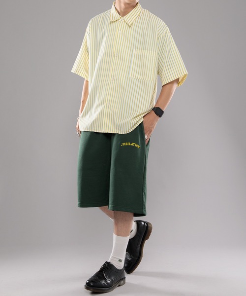 kutir(クティール)の「カレッジロゴ刺繍スウェットハーフパンツ(その他パンツ・メンズ・ダークグリーン/グレー/ダークブルー・SMALL/MEDIUM/LARGE)」の19枚目の写真