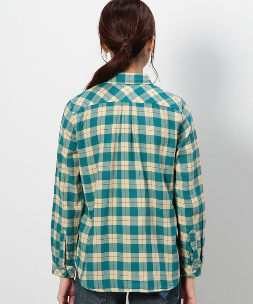 coen(コーエン)の「ダブルガーゼブロックチェック柄シャツ(シャツ/ブラウス・レディース・ケリー/ネイビー/ピンク・LARGE/MEDIUM)」の15枚目の写真
