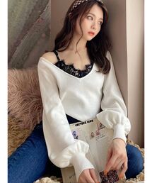 RESEXXY | レースキャミセットニットトップス(ニット/セーター)