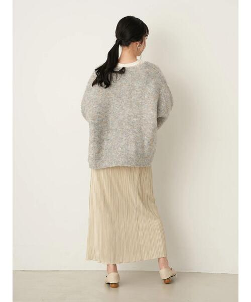 earth music&ecology（アースミュージックアンドエコロジー）の「シャイニープリーツカットスカート ＊（スカート・レディース・ブラック/グリーン/その他6/ライトベージュ・FREE）」の15枚目の写真