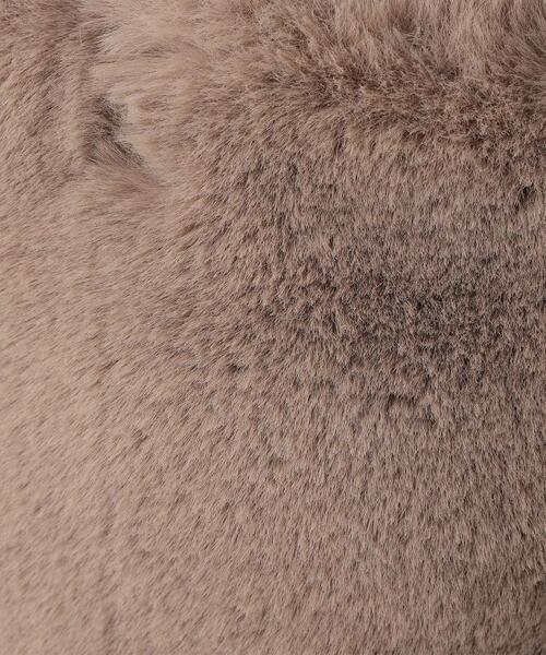 green label relaxing(グリーンレーベルリラクシング)の「NEW FUR エコバッグ付き 2WAY バッグ(トートバッグ・レディース・ブラック/ベージュ/グレー/オフホワイト・FREE)」の14枚目の写真