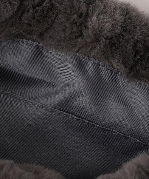 green label relaxing(グリーンレーベルリラクシング)の「NEW FUR エコバッグ付き 2WAY バッグ(トートバッグ・レディース・ブラック/ベージュ/グレー/オフホワイト・FREE)」の19枚目の写真