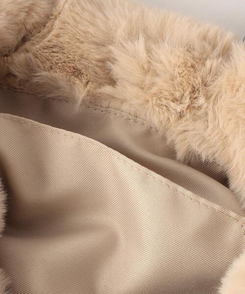 green label relaxing(グリーンレーベルリラクシング)の「NEW FUR エコバッグ付き 2WAY バッグ(トートバッグ・レディース・ブラック/ベージュ/グレー/オフホワイト・FREE)」の20枚目の写真