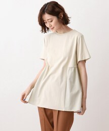 DRESKIP | 布帛切り替えTシャツ(Tシャツ/カットソー)