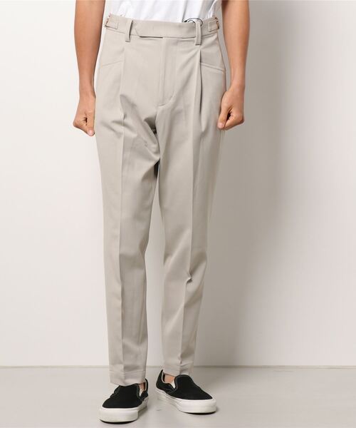 TAUPE(トープ)の「【TAUPE/トープ】 60's テーパードフィットCOREスラックス(スラックス・メンズ・ブラック/ライトベージュ・1/2)」の2枚目の写真