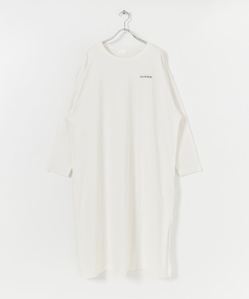 SENSE OF PLACE by URBAN RESEARCH(センスオブプレイスバイアーバンリサーチ)の「バックロゴTシャツワンピース(ワンピース・レディース・ライトベージュ/オフホワイト・ONE)」の14枚目の写真