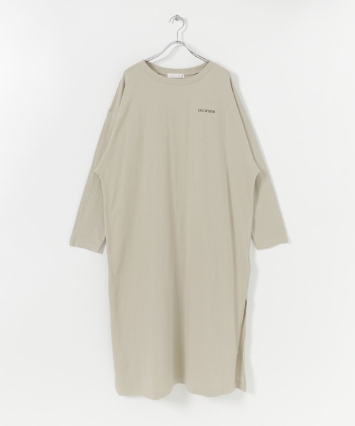 SENSE OF PLACE by URBAN RESEARCH(センスオブプレイスバイアーバンリサーチ)の「バックロゴTシャツワンピース(ワンピース・レディース・ライトベージュ/オフホワイト・ONE)」の15枚目の写真