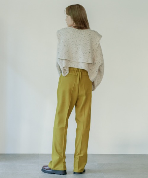 Kastane（カスタネ）の「【新色追加】ハイウエストイージースリムスラックスパンツ（スラックス・レディース・ブラック/ブラウン/ピンク/オレンジ/グリーン系その他/アイボリー/ダークグリーン・1/2/0）」の17枚目の写真