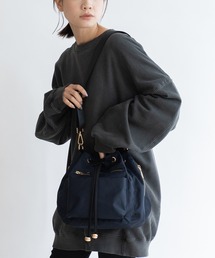 VitaFelice（ヴィータフェリーチェ）の「10ポケット巾着ショルダーバッグ クロスボディバッグ（ショルダーバッグ）」