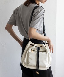 VitaFelice | 10ポケット巾着ショルダーバッグ クロスボディバッグ バケットバッグ(ショルダーバッグ)