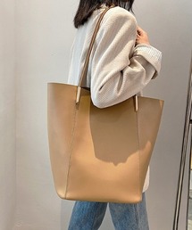KOR | A4対応*大容量 フェイクレザートートバッグ(トートバッグ)