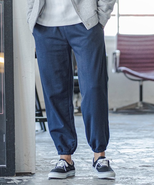 CAMBIO(カンビオ)の「mp9411-Over Size Silhouette Sweat Pants スウェットパンツ(スウェットパンツ・メンズ・アッシュ/ヘザーグレー/ブラック/ネイビー・L/M)」の12枚目の写真