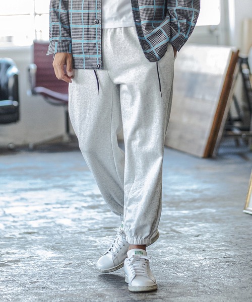 CAMBIO(カンビオ)の「mp9411-Over Size Silhouette Sweat Pants スウェットパンツ(スウェットパンツ・メンズ・アッシュ/ヘザーグレー/ブラック/ネイビー・L/M)」の15枚目の写真