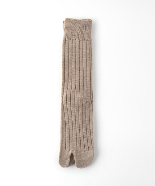 JOURNAL STANDARD（ジャーナルスタンダード）の「【GLEN CLYDE/グレンクライド】タビローゲージソックス（ソックス/靴下・レディース・ライトグレー/ベージュ/イエロー/アイボリー・FREE）」の4枚目の写真