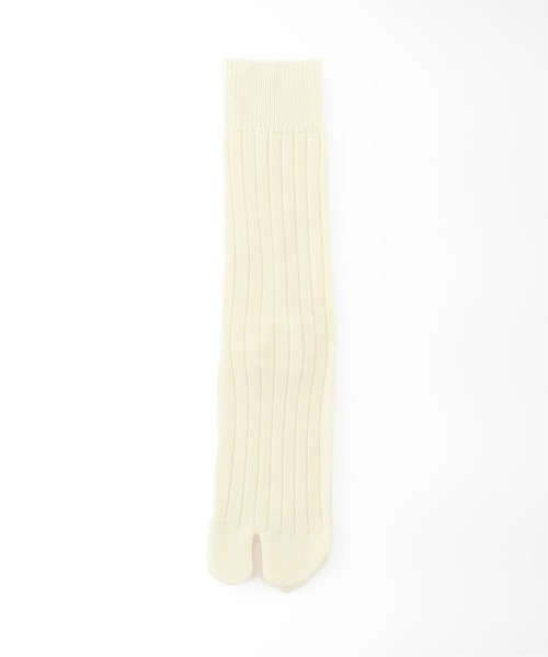 JOURNAL STANDARD（ジャーナルスタンダード）の「【GLEN CLYDE/グレンクライド】タビローゲージソックス（ソックス/靴下・レディース・ライトグレー/ベージュ/イエロー/アイボリー・FREE）」の2枚目の写真