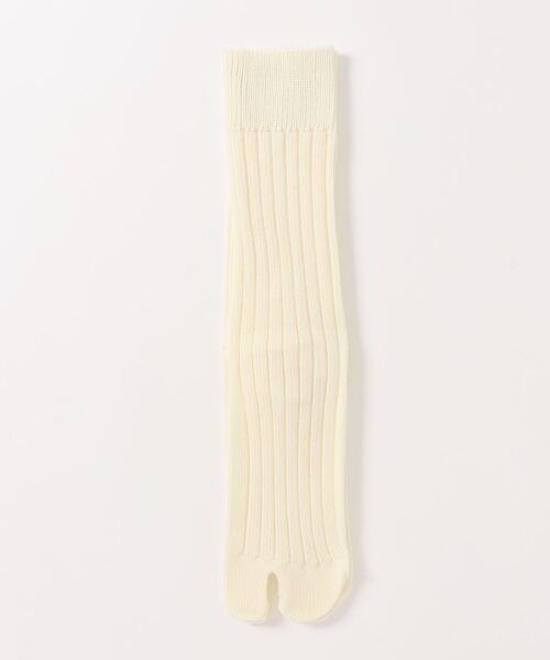 JOURNAL STANDARD（ジャーナルスタンダード）の「【GLEN CLYDE/グレンクライド】タビローゲージソックス（ソックス/靴下・レディース・ライトグレー/ベージュ/イエロー/アイボリー・FREE）」の6枚目の写真