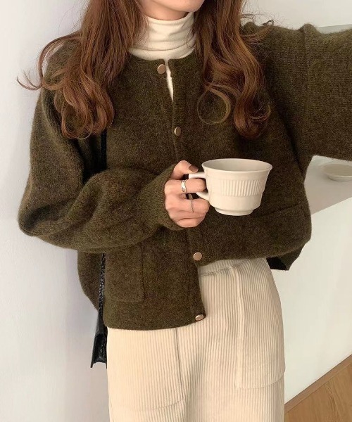 Diosfront（ディオスフロント）の「バルーンスリーブカーディガン（カーディガン/ボレロ・レディース・モカ/ベージュ/カーキ・FREE）」の11枚目の写真