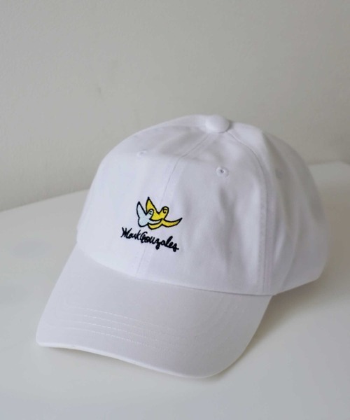 Mark Gonzales(マーク・ゴンザレス)の「【Mark Gonzales】刺繍 ロゴ ローキャップ / LOW CAP(キャップ・メンズ・ブラック系その他/ベージュ系その他/ホワイト・FREE)」の2枚目の写真