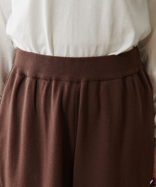 Omekashi（オメカシ）の「ニットジョガーパンツ（スウェットパンツ・レディース・ブラウン/ブラック/アイボリー・FREE）」の18枚目の写真